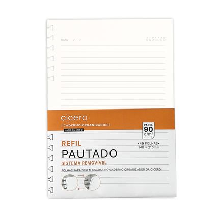 Refil Pautado - Grande 90G