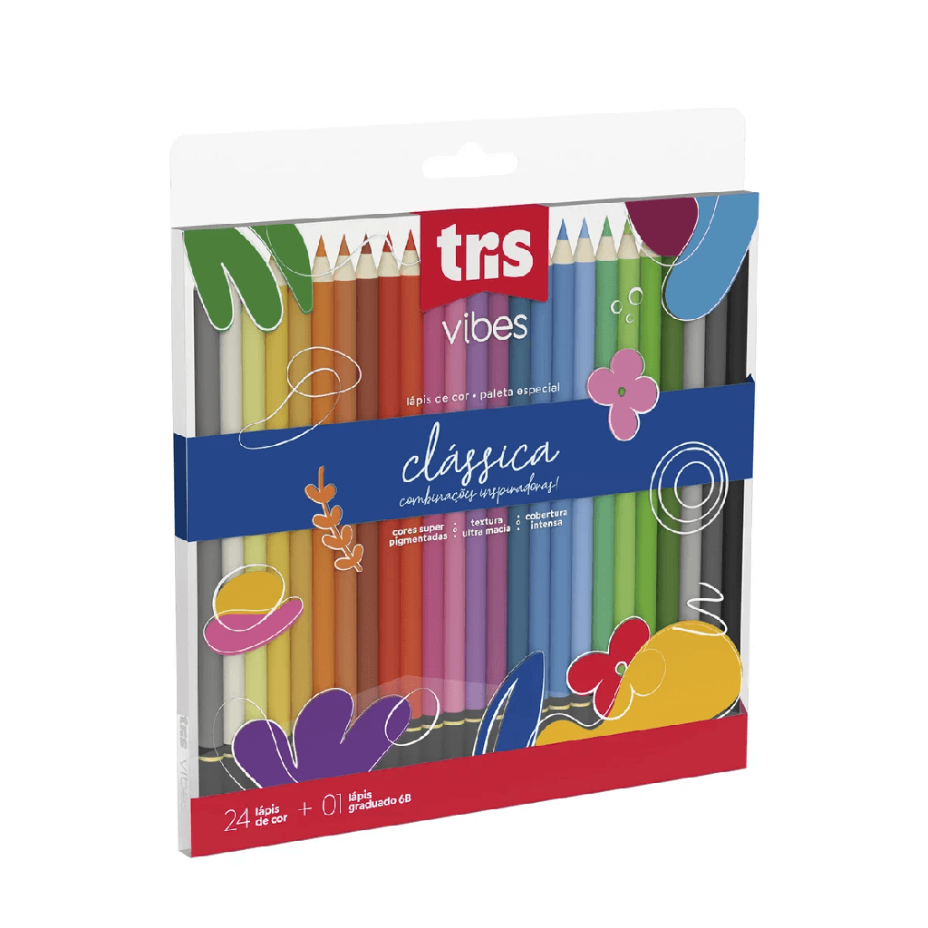 Lapis Cor Tris Vibes 24 Cores Class