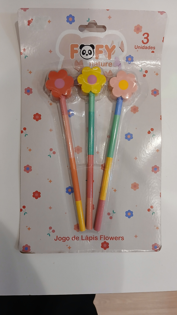 Jogo De Lápis Flowers