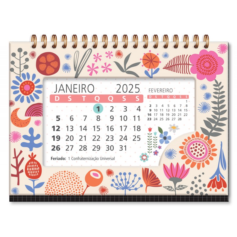 Calendario De Mesa Organica