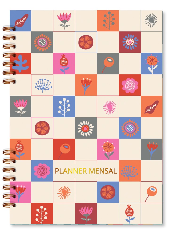 Planner Compacto Mensal Quadrinhos