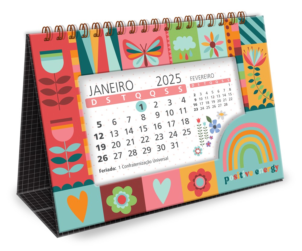 Calendario De Mesa Arco-Iris