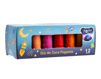 Giz De Cera Foguete Ff3604 - Fofy