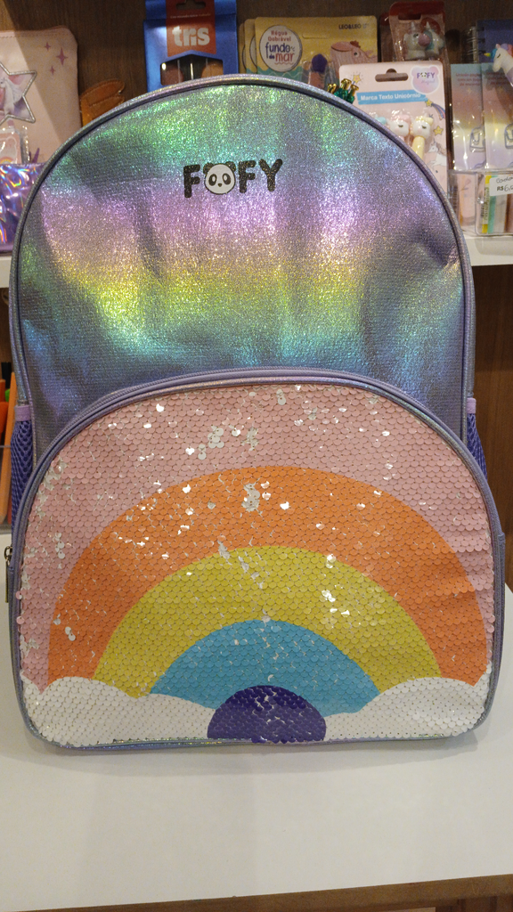 Mochila Arcoiris .Lilas. Ff9522 - Fofy