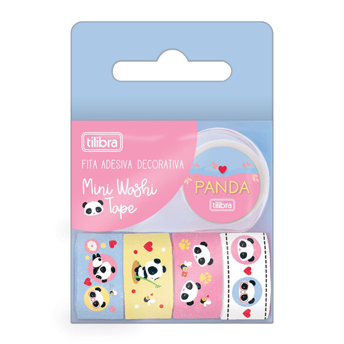 Fita Wash Tape Mini Panda Blt5