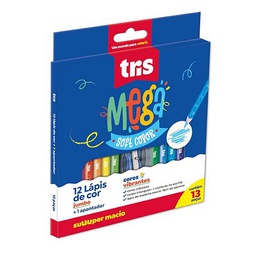 [7897476684116] Lapis Cor Mega Softcolor 12 Cores