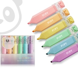Conjto Marca Texto Big Macaron Cores