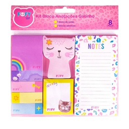 [103606] Kit De Anotacao Cat .Rosa. Ff6023 - Fofy