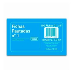 [7891027150266] Ficha Pautada N1 3X5 100F