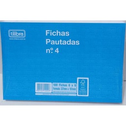 [7891027150297] Ficha Pautada N4 6X9 100F