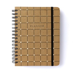 [7899866823952] Planner Permanente Wire-O Kraft Semanal Notas A5 Linha E Ponto