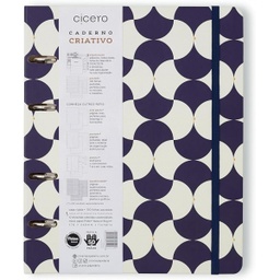 [7899866825529] Caderno Criativo Argolado Bossa Nova Pautado 17X24 Boemia