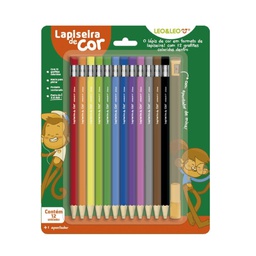 [7897256225140] Lapiseira De Cor/Grafite Colorido 2.6 + Apontador Leo&amp;Leo