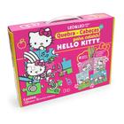 [7897256217169] Quebra Cabeça 4 Em 1 P/Colorir Hello Kitty -  72 Peças + 3 Hidrocor