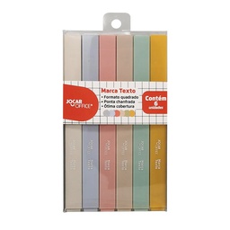 [7897256270485] Marca Texto 6 Cores - Jocar Office