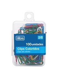 [7891027211455] Clips 2/0 Colorido D302 Bl/100