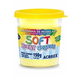 [7891153097091] Massa Soft Baby Colors 150G Amarelo